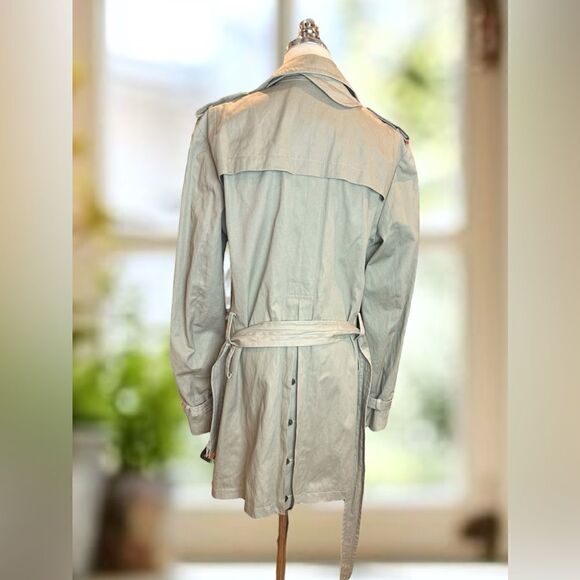 🔥🔥 AllSaints Spitalfields Co. LTD Double Breasted Trench Coat Size M US 38 EU - Picture 14 of 16